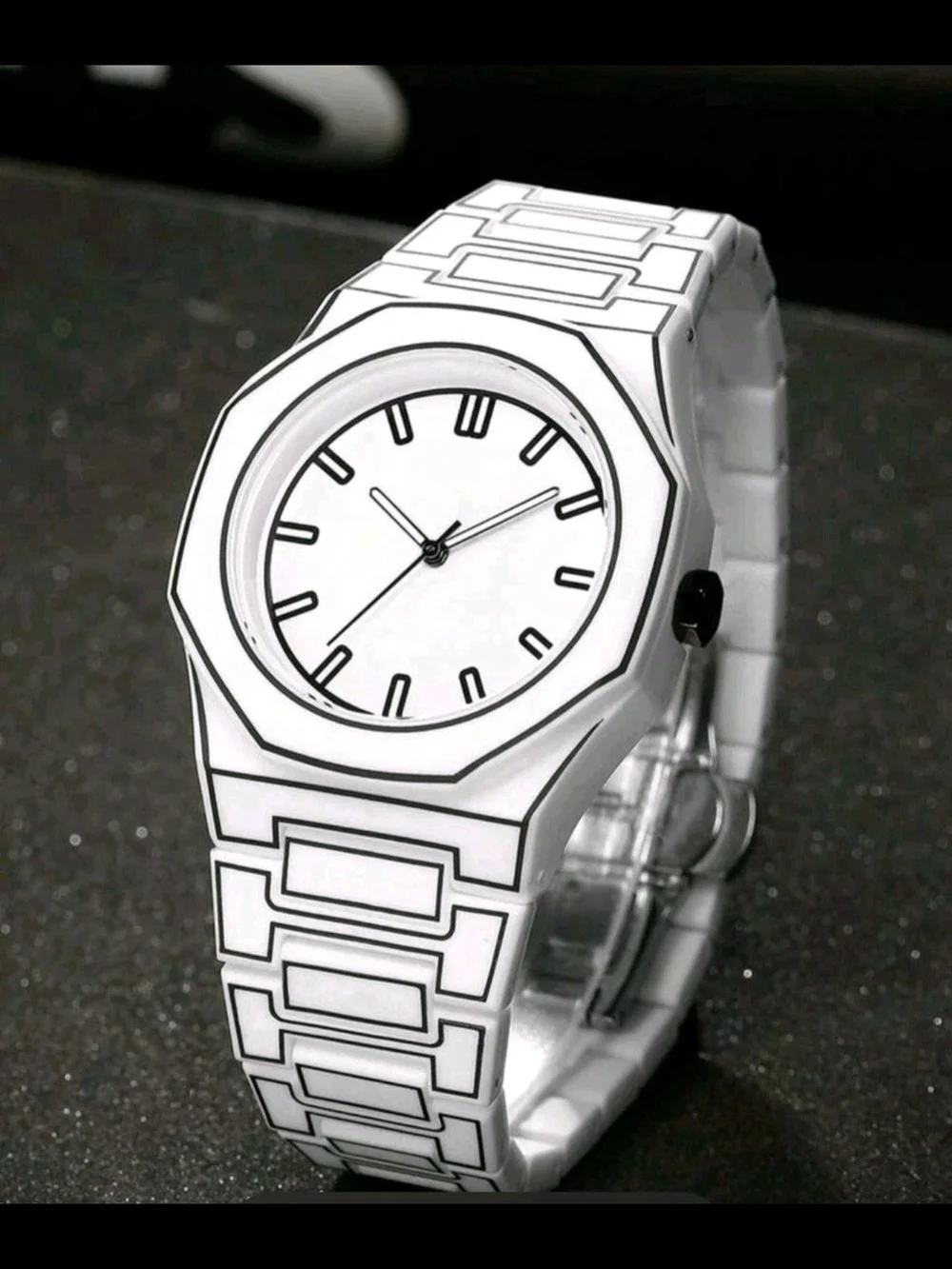 Minimalist White Men's Bracelet Watch